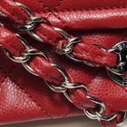Chanel Quilted Timeless Tote Caviar Red