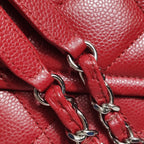 Chanel Quilted Timeless Tote Caviar Red