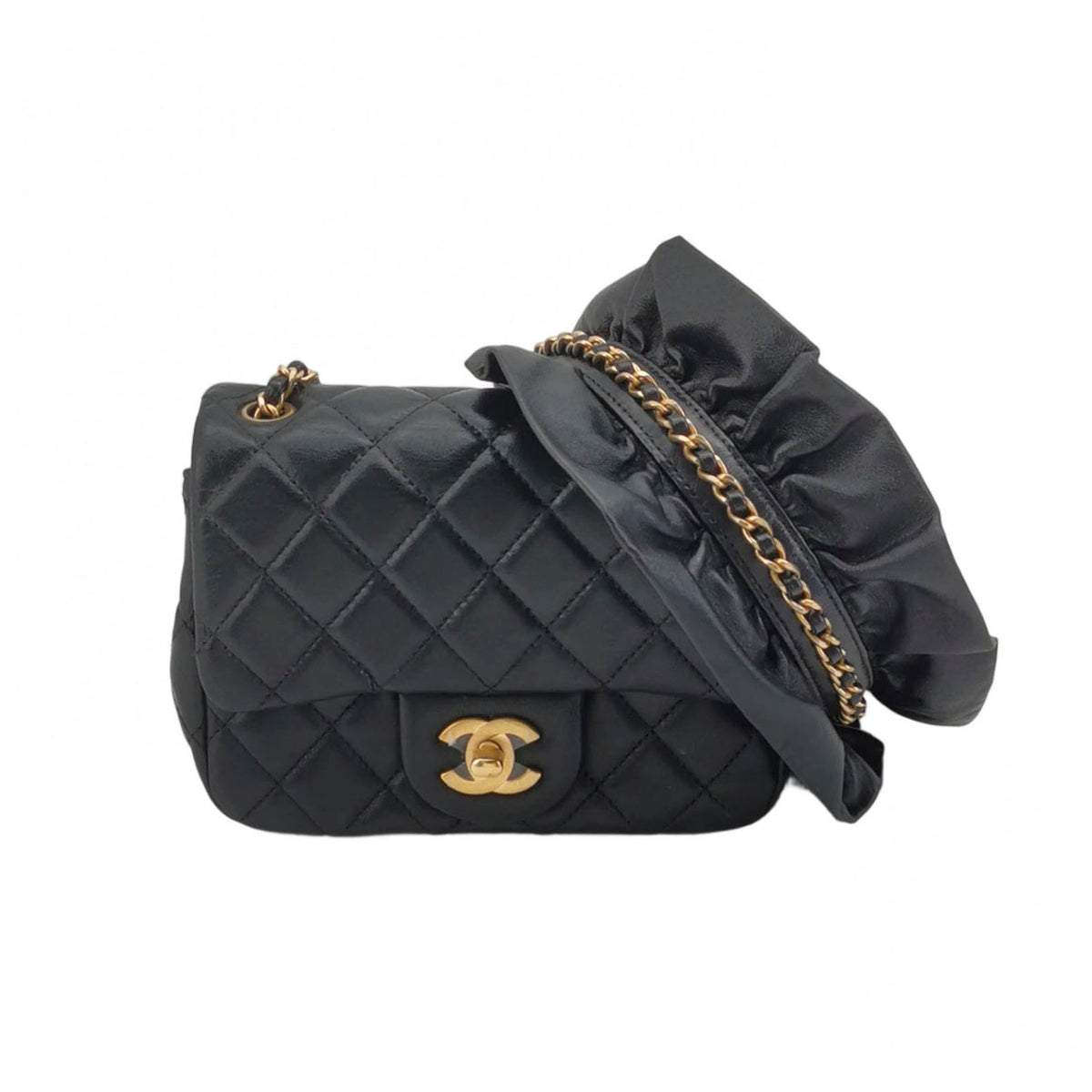 Chanel Romance Mini Square Flap Black
