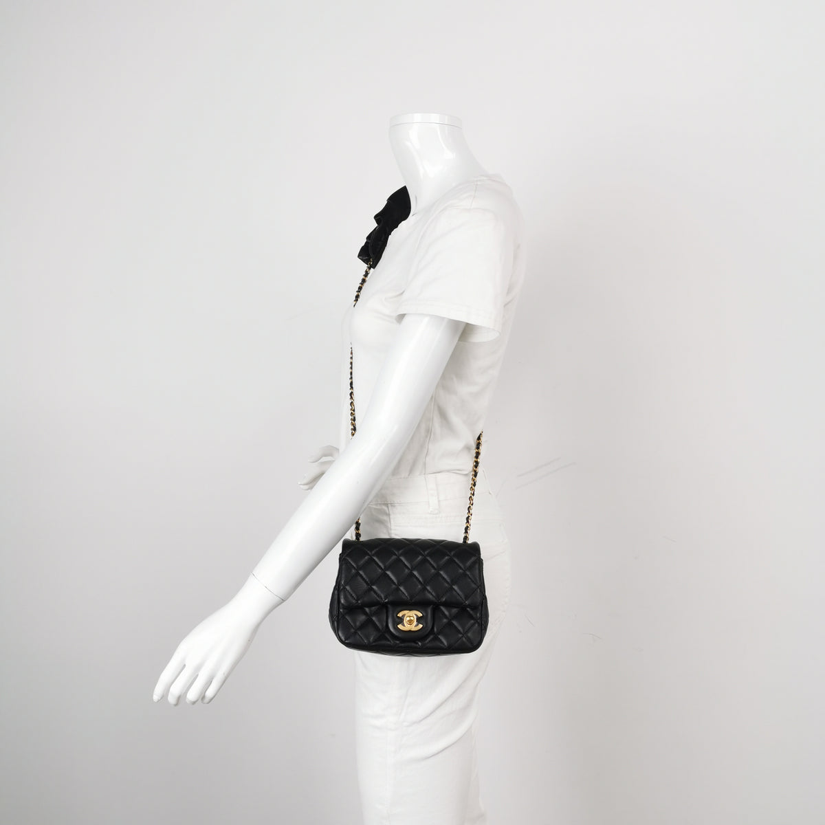 Chanel Romance Mini Square Flap Black