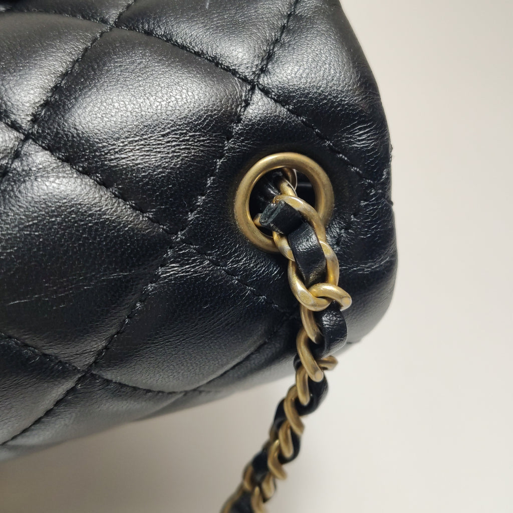 Chanel Romance Mini Square Flap Black