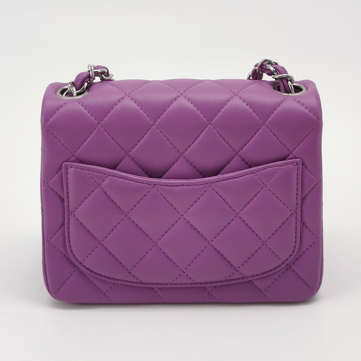 Chanel Mini Square Flap Purple