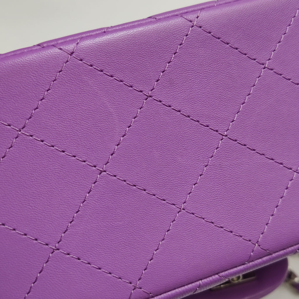 Chanel Mini Square Flap Purple