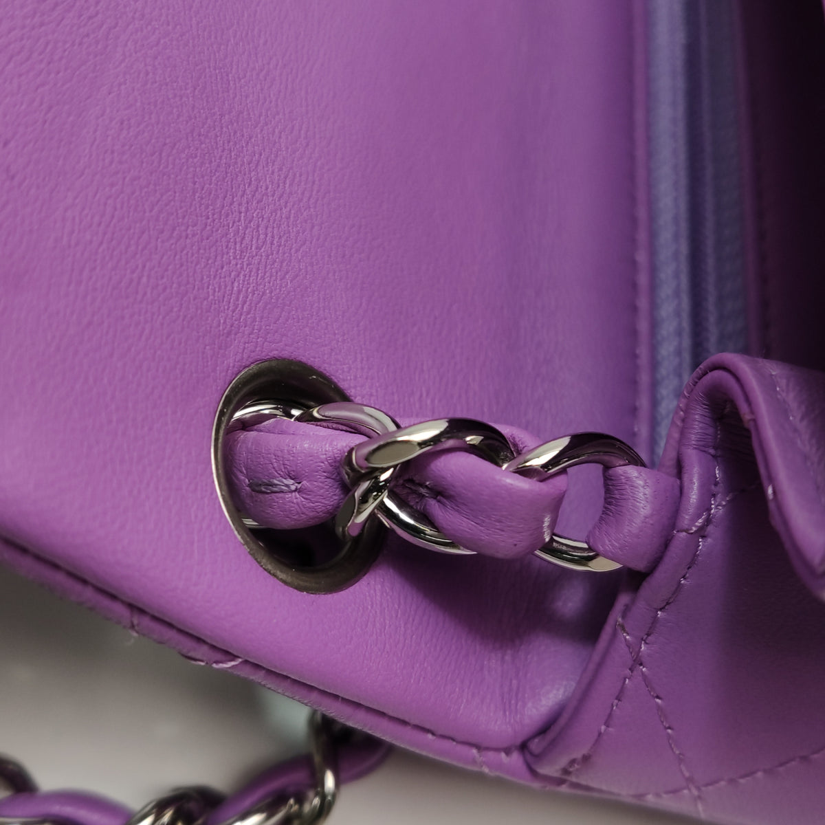 Chanel Mini Square Flap Purple