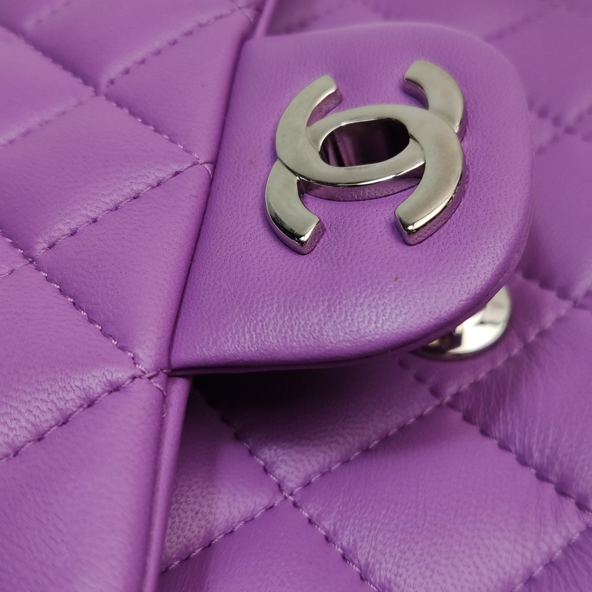 Chanel Mini Square Flap Purple