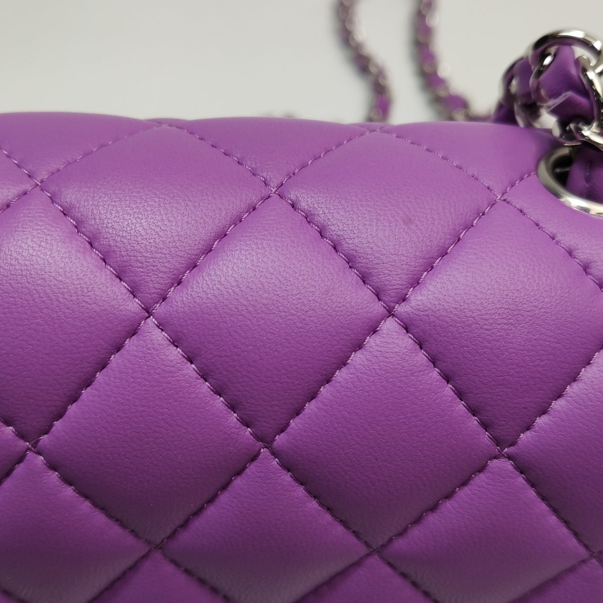 Chanel Mini Square Flap Purple