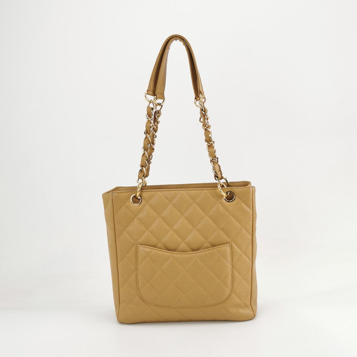 Chanel Petite Shopper Tote Caviar Beige