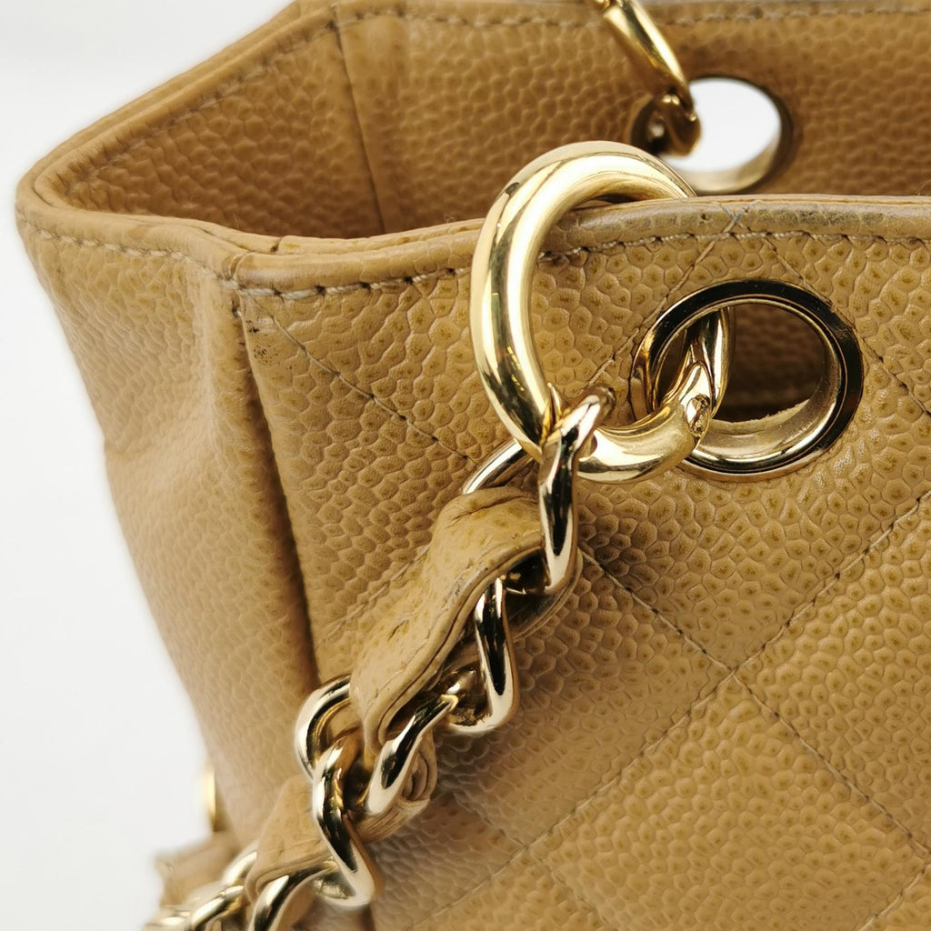 Chanel Petite Shopper Tote Caviar Beige