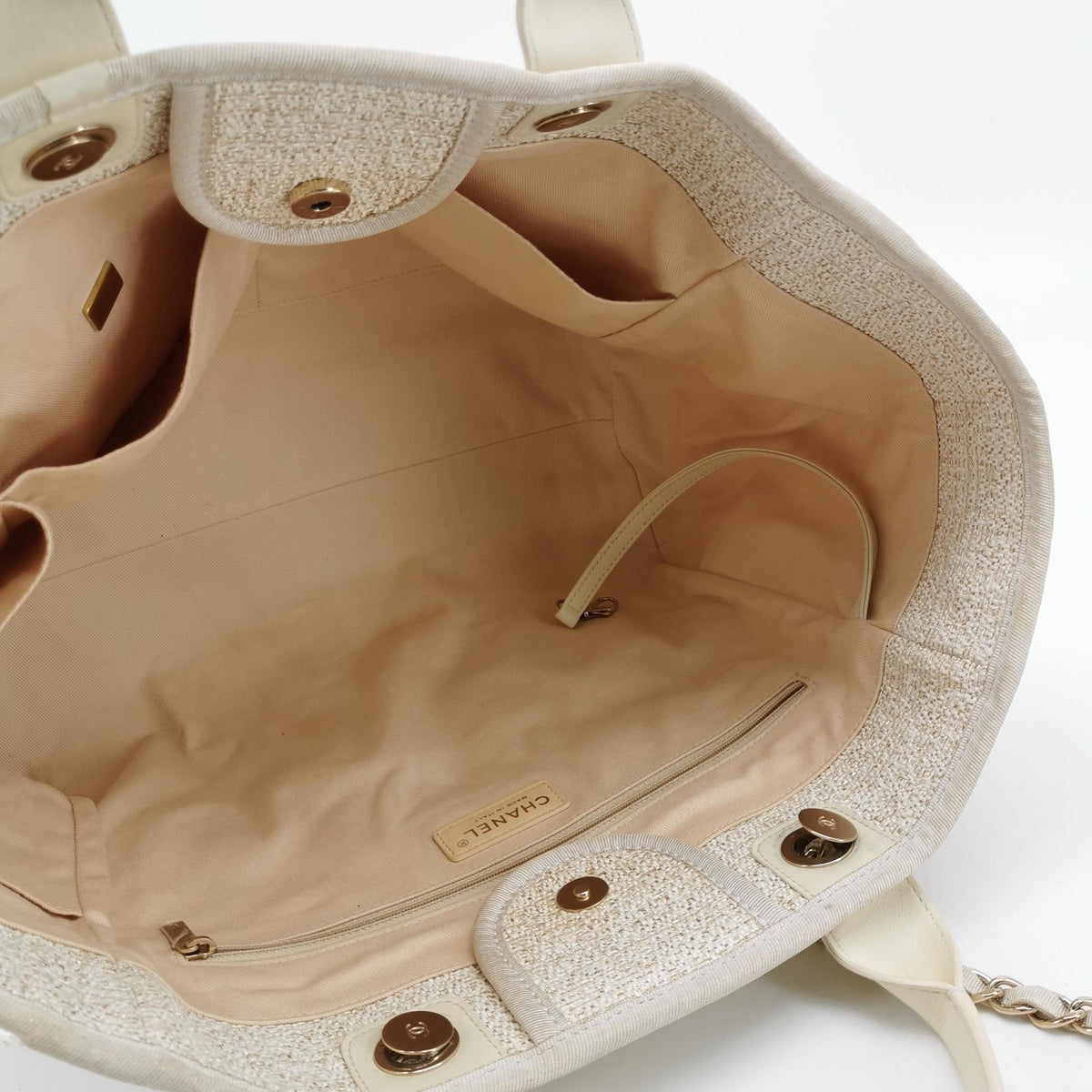 Chanel Deauville Tote White