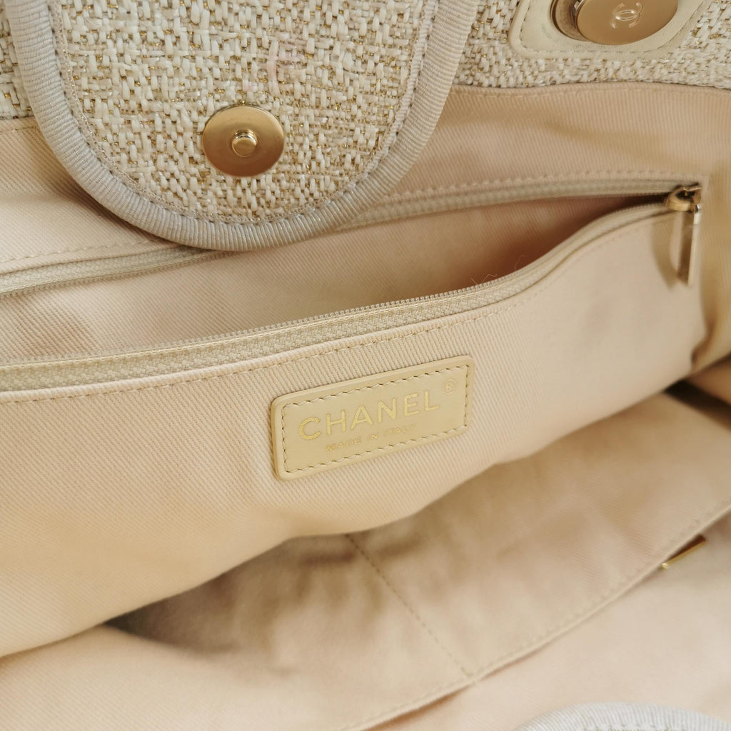Chanel Deauville Tote White