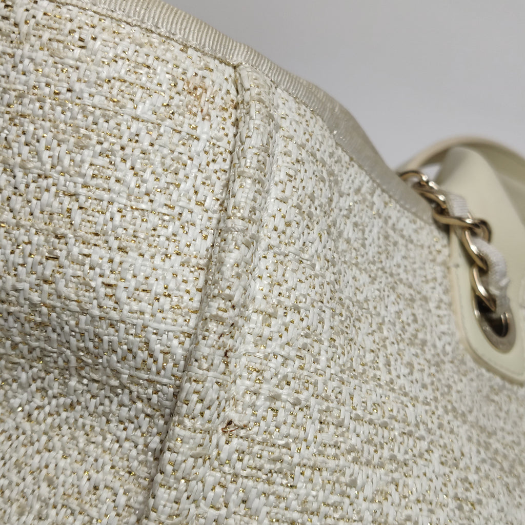 Chanel Deauville Tote White