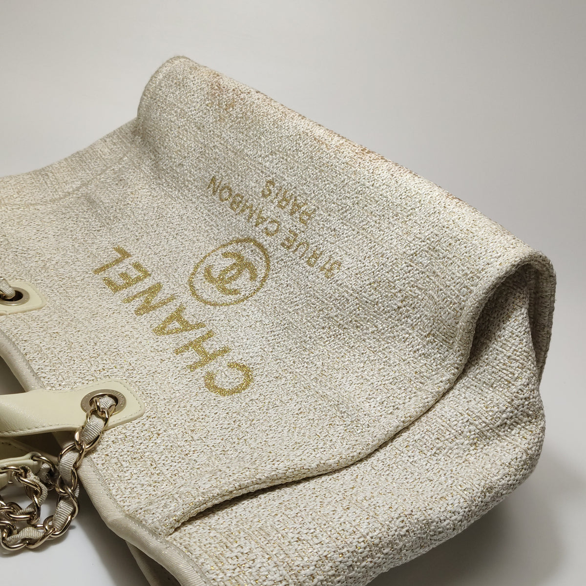 Chanel Deauville Tote White