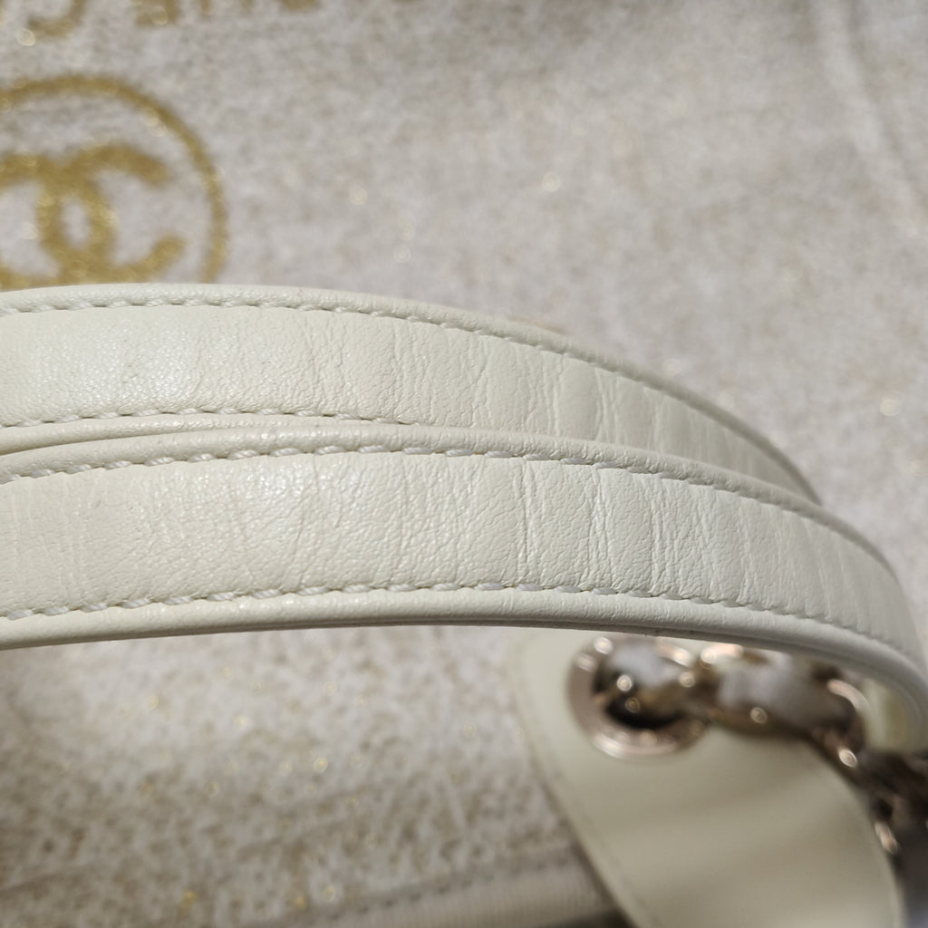 Chanel Deauville Tote White