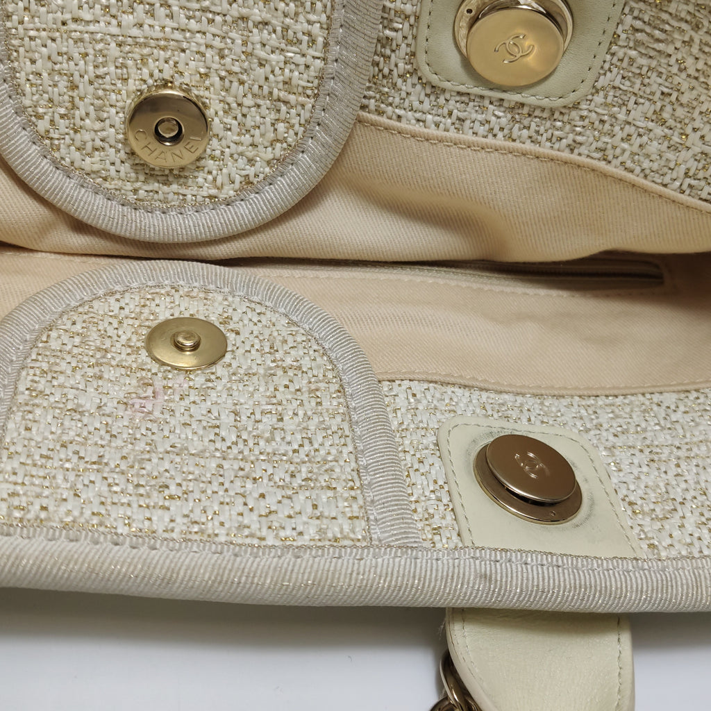 Chanel Deauville Tote White