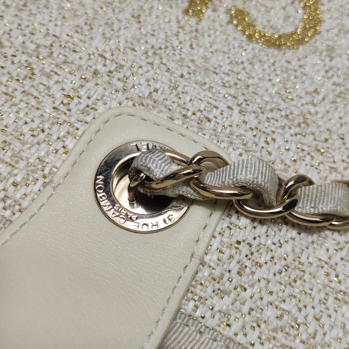 Chanel Deauville Tote White