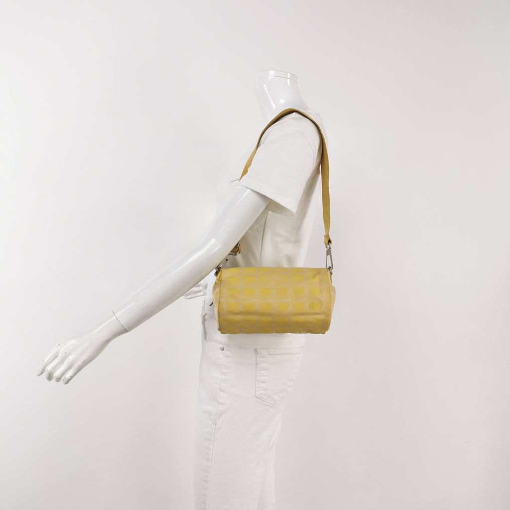 Chanel Travel Line Barrel Bag Yellow