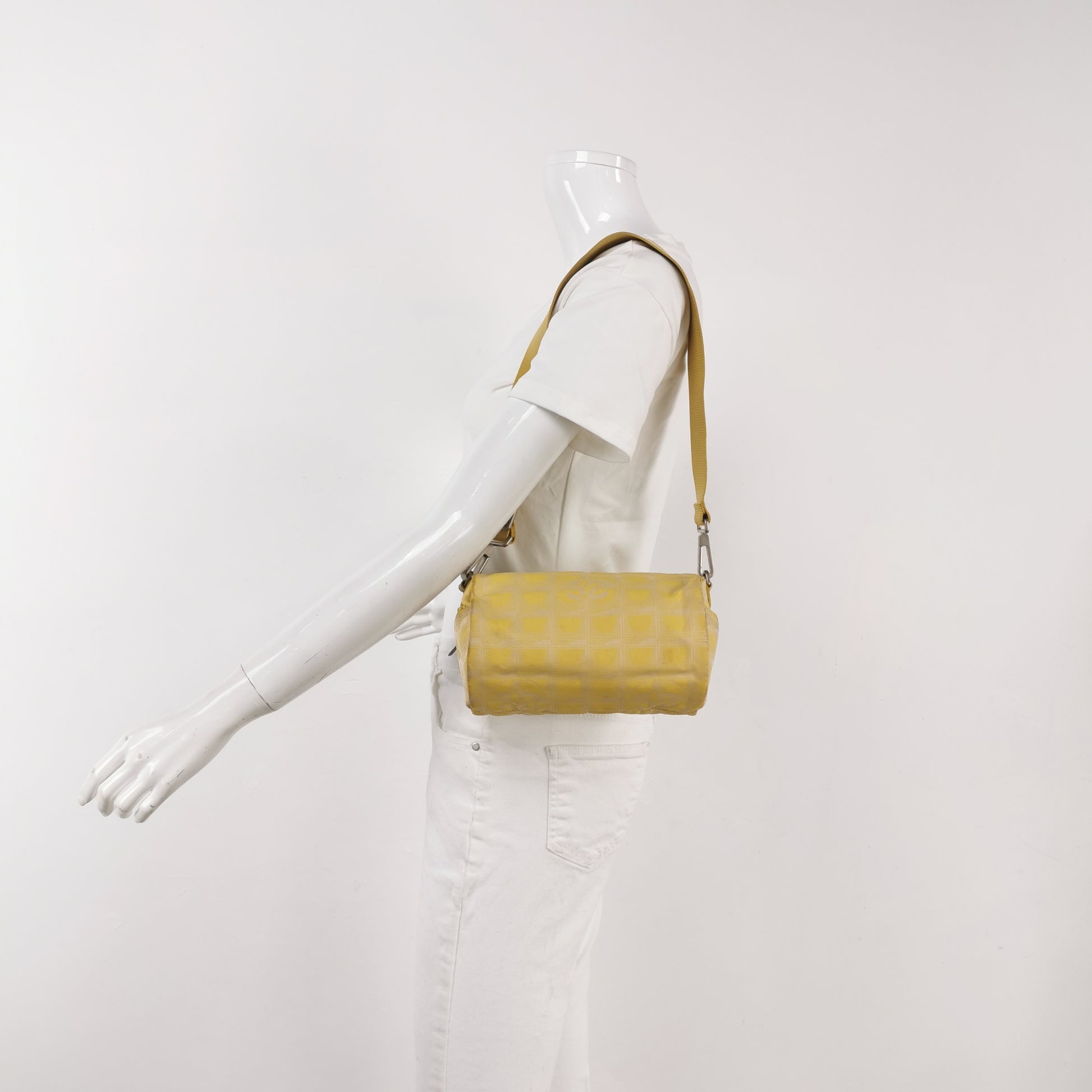 Chanel Travel Line Barrel Bag Yellow