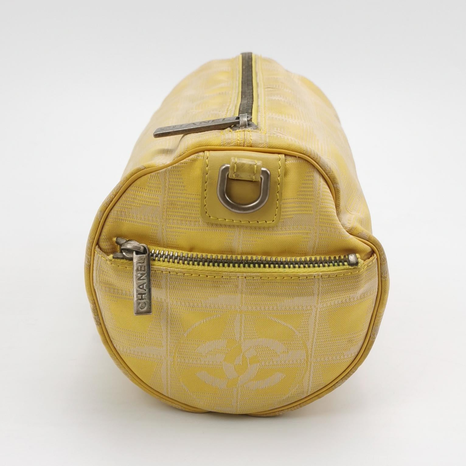 Chanel Travel Line Barrel Bag Yellow