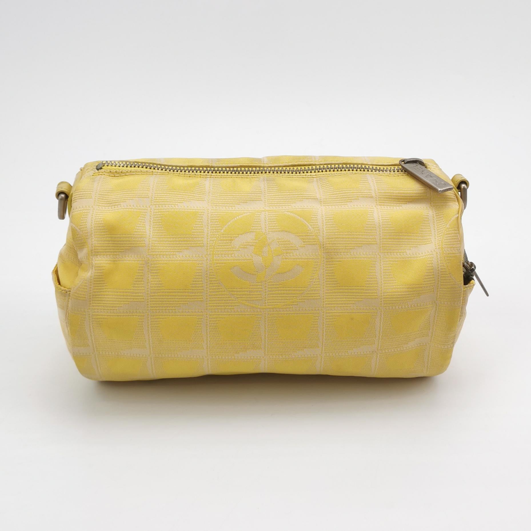 Chanel Travel Line Barrel Bag Yellow