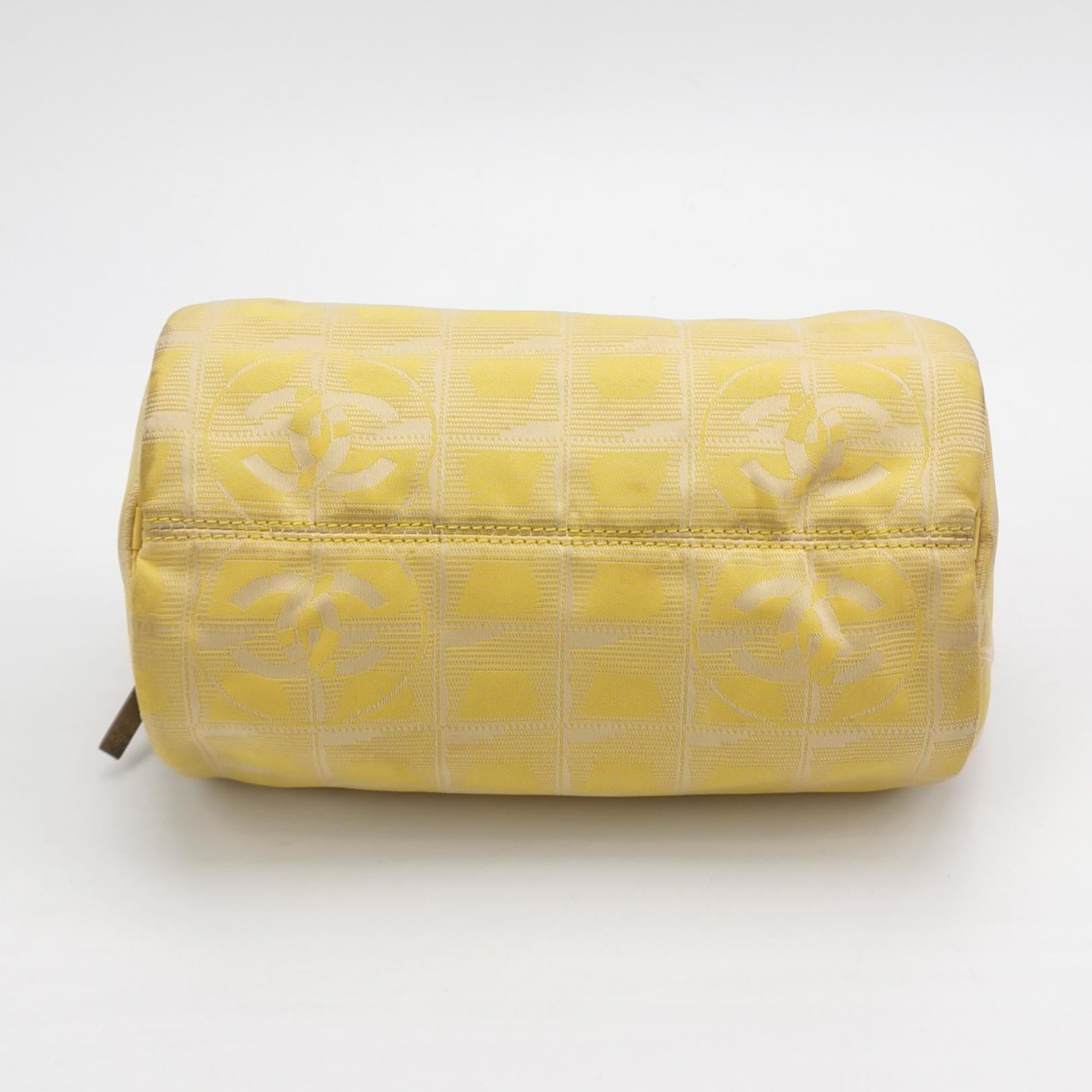 Chanel Travel Line Barrel Bag Yellow