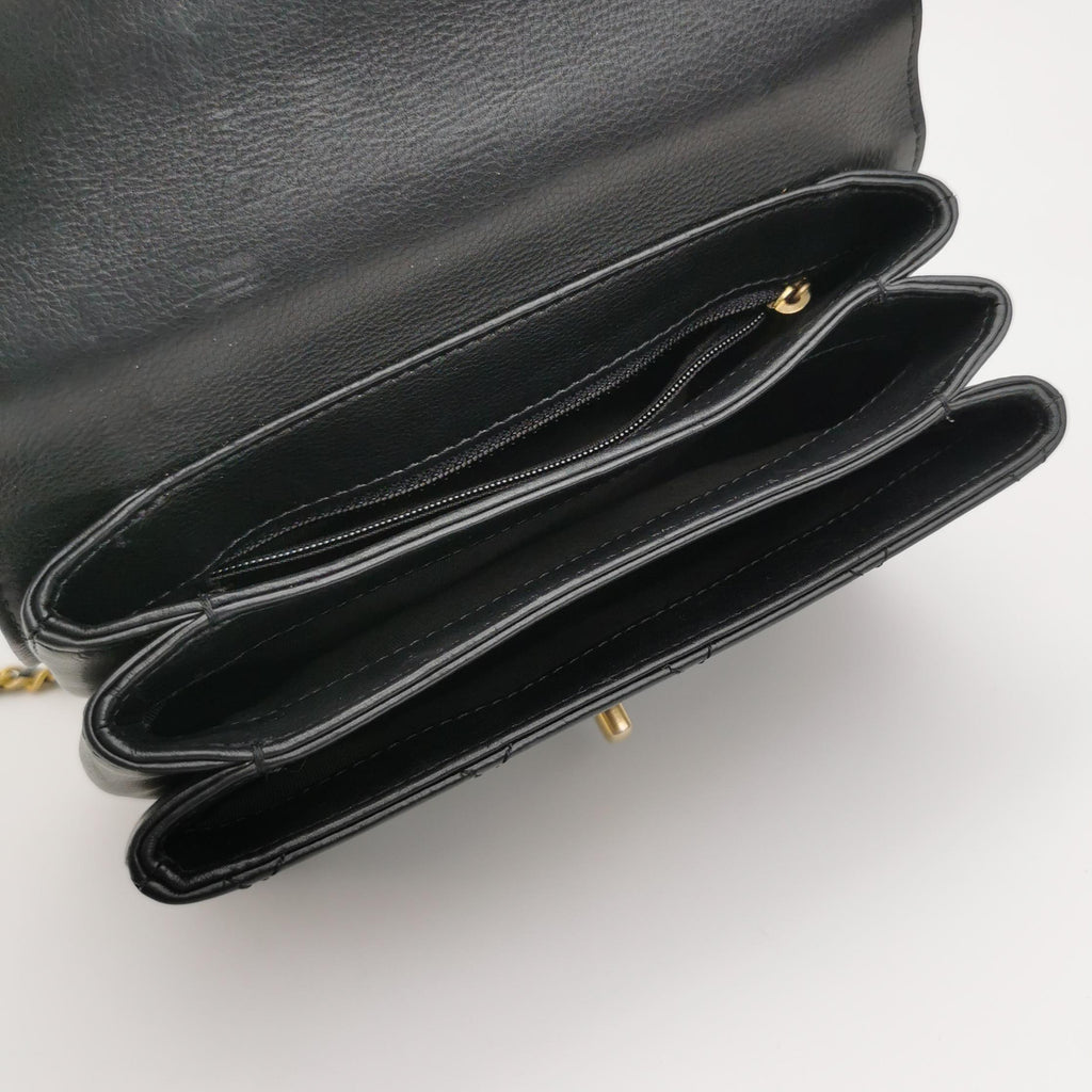 Chanel Quilted Calfskin Top Handle Envelope Flap