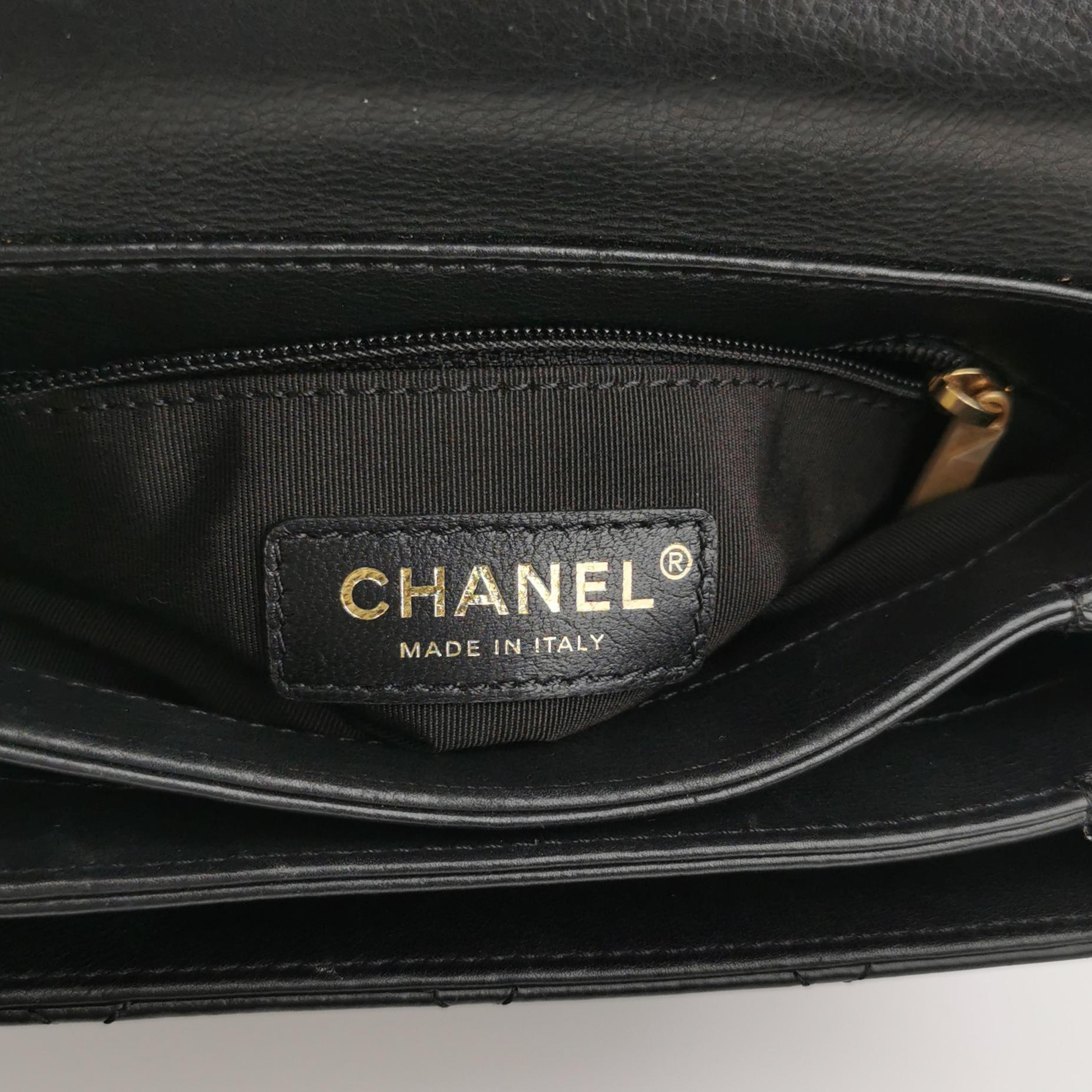 Chanel Quilted Calfskin Top Handle Envelope Flap