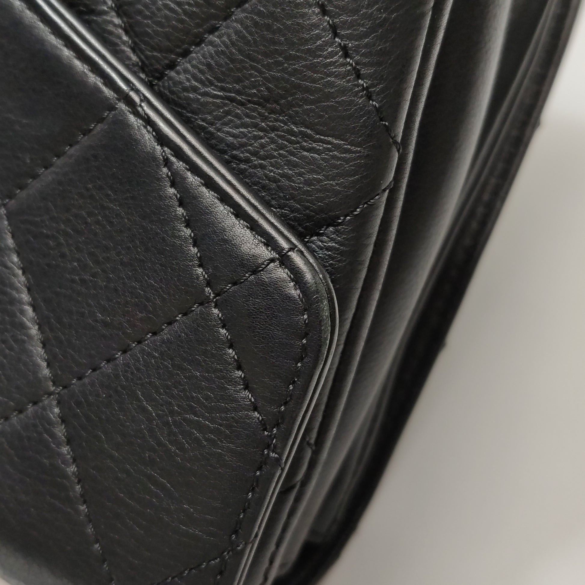 Chanel Quilted Calfskin Top Handle Envelope Flap