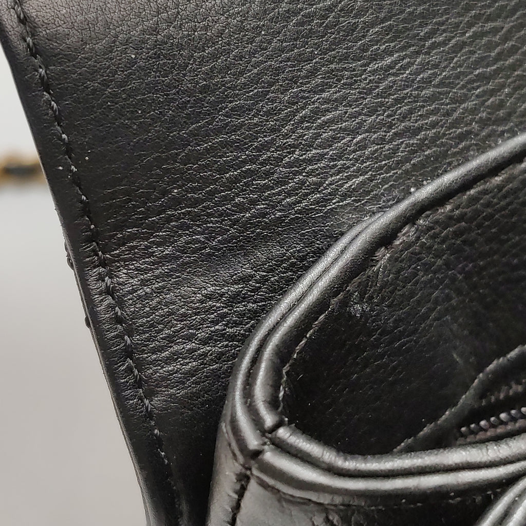 Chanel Quilted Calfskin Top Handle Envelope Flap