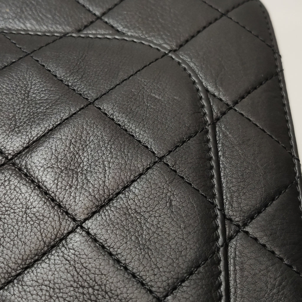 Chanel Quilted Calfskin Top Handle Envelope Flap