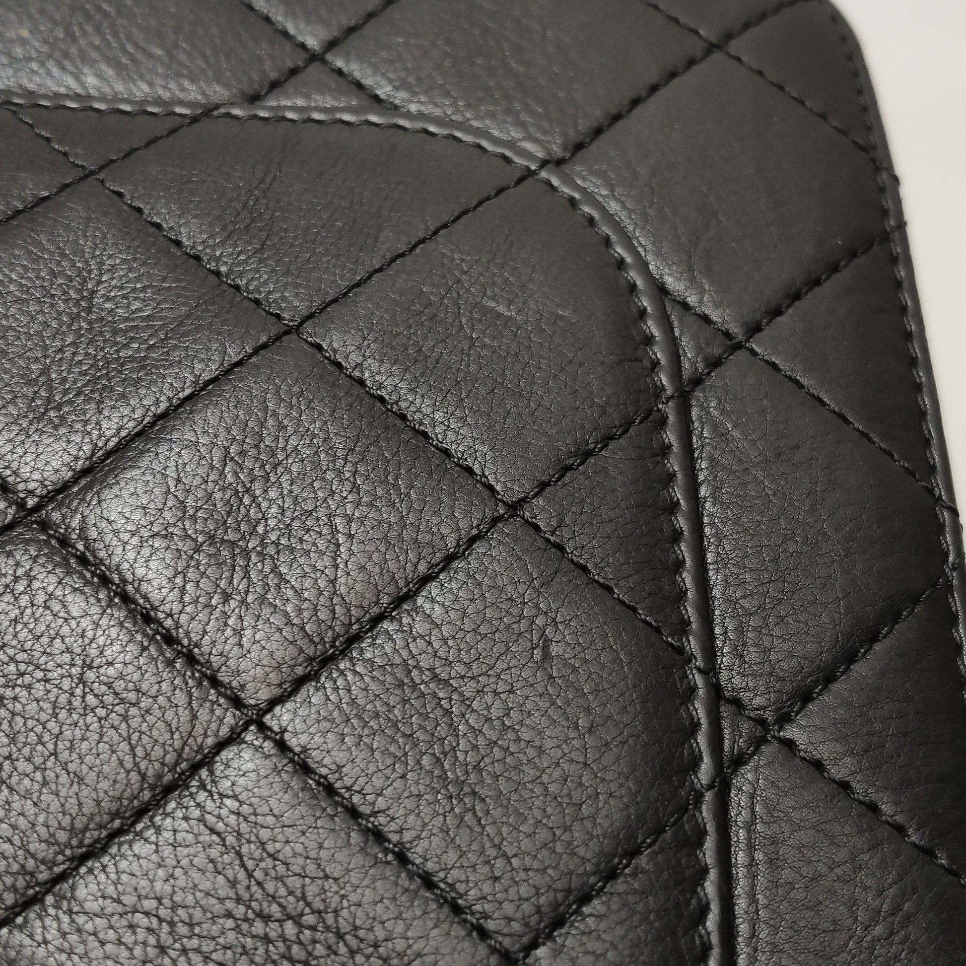 Chanel Quilted Calfskin Top Handle Envelope Flap
