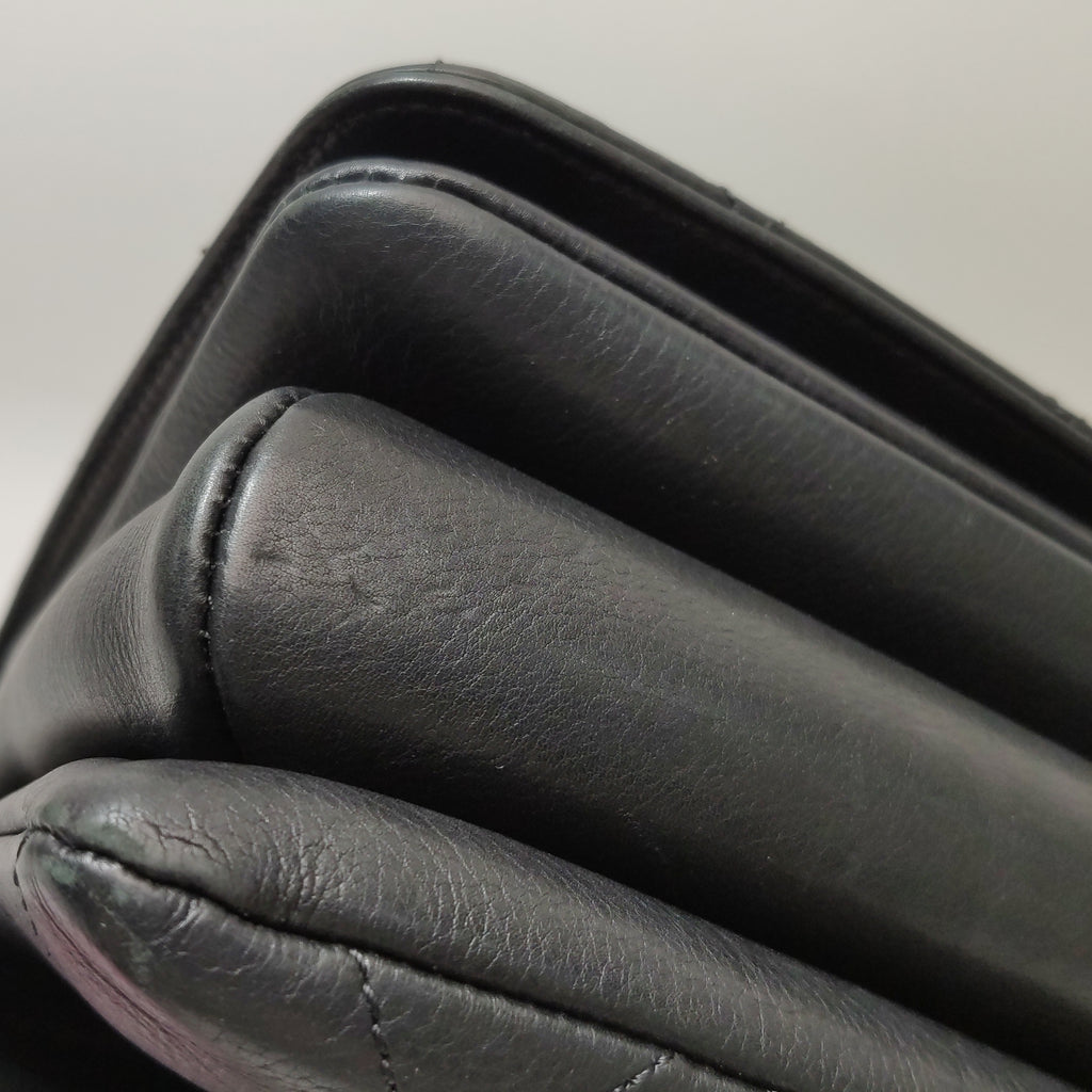 Chanel Quilted Calfskin Top Handle Envelope Flap