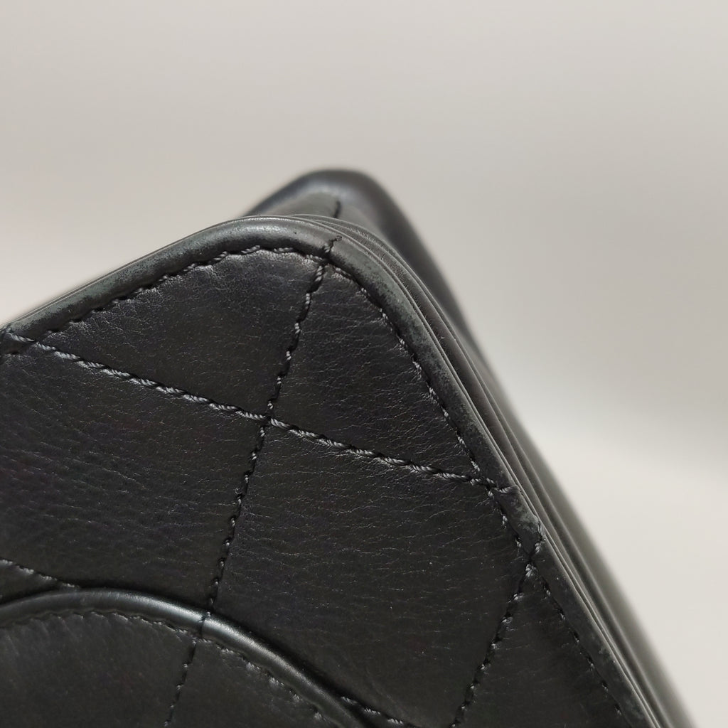 Chanel Quilted Calfskin Top Handle Envelope Flap