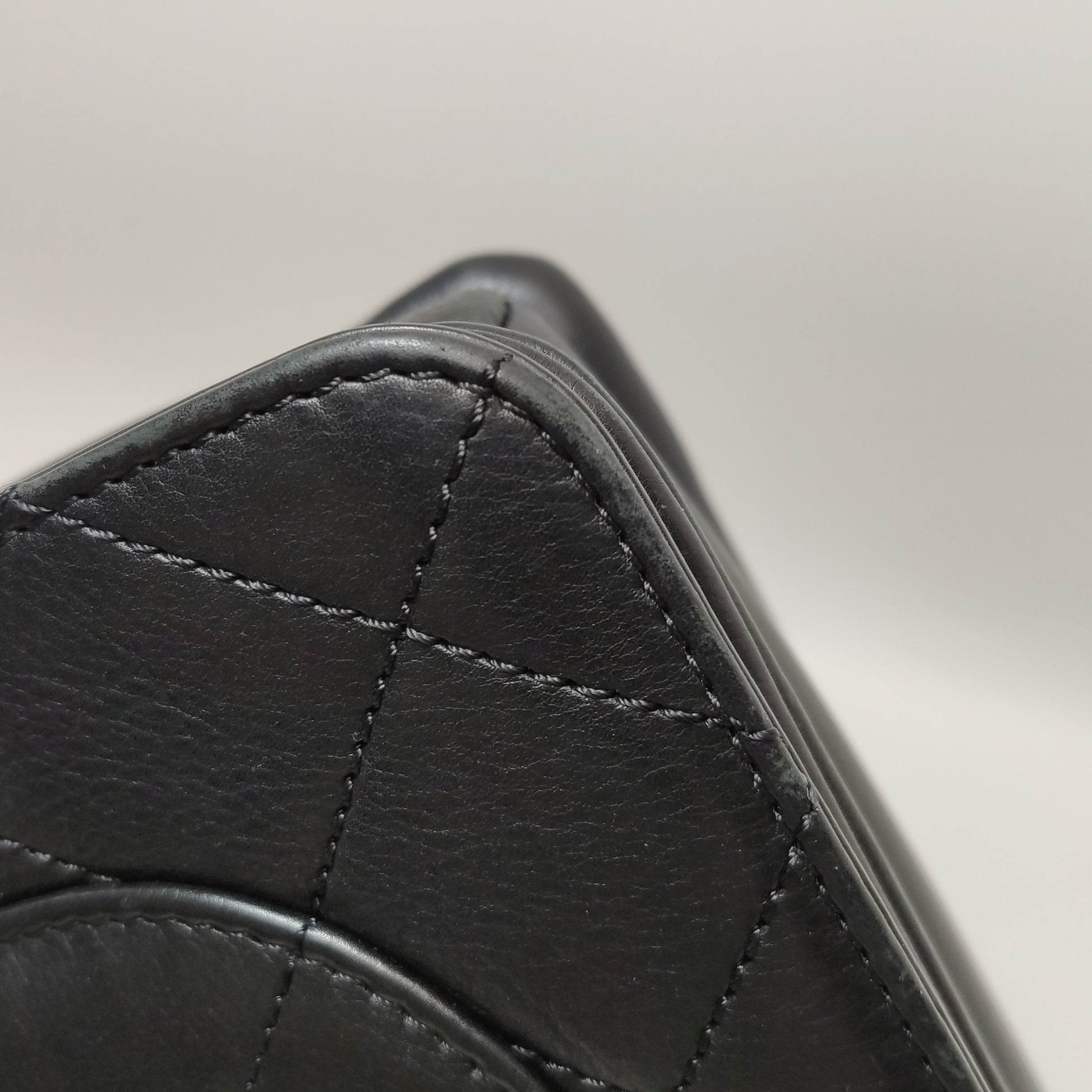 Chanel Quilted Calfskin Top Handle Envelope Flap