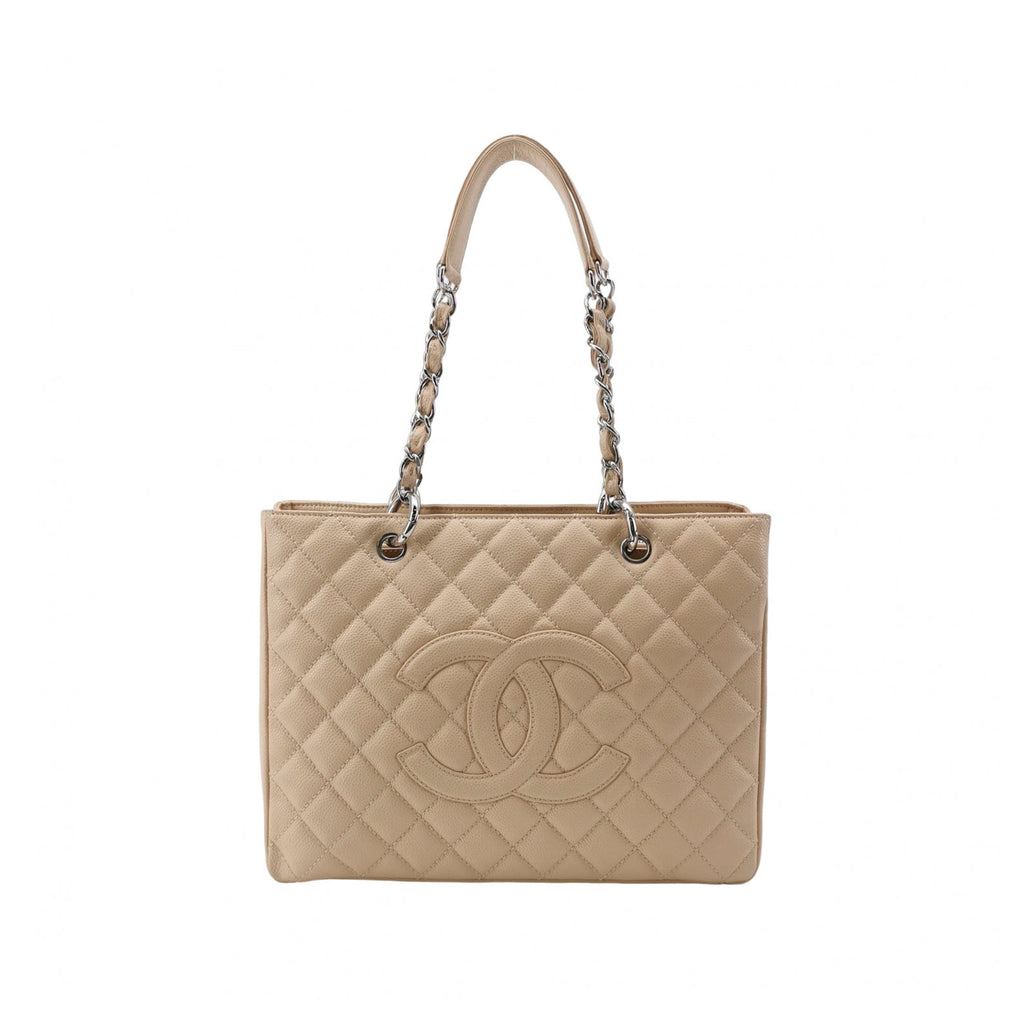 Chanel Grand Shopper Tote GST Beige Caviar