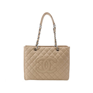 Chanel Grand Shopper Tote GST Beige Caviar