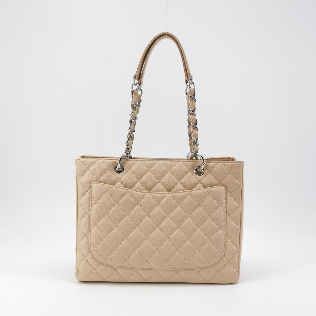 Chanel Grand Shopper Tote GST Beige Caviar
