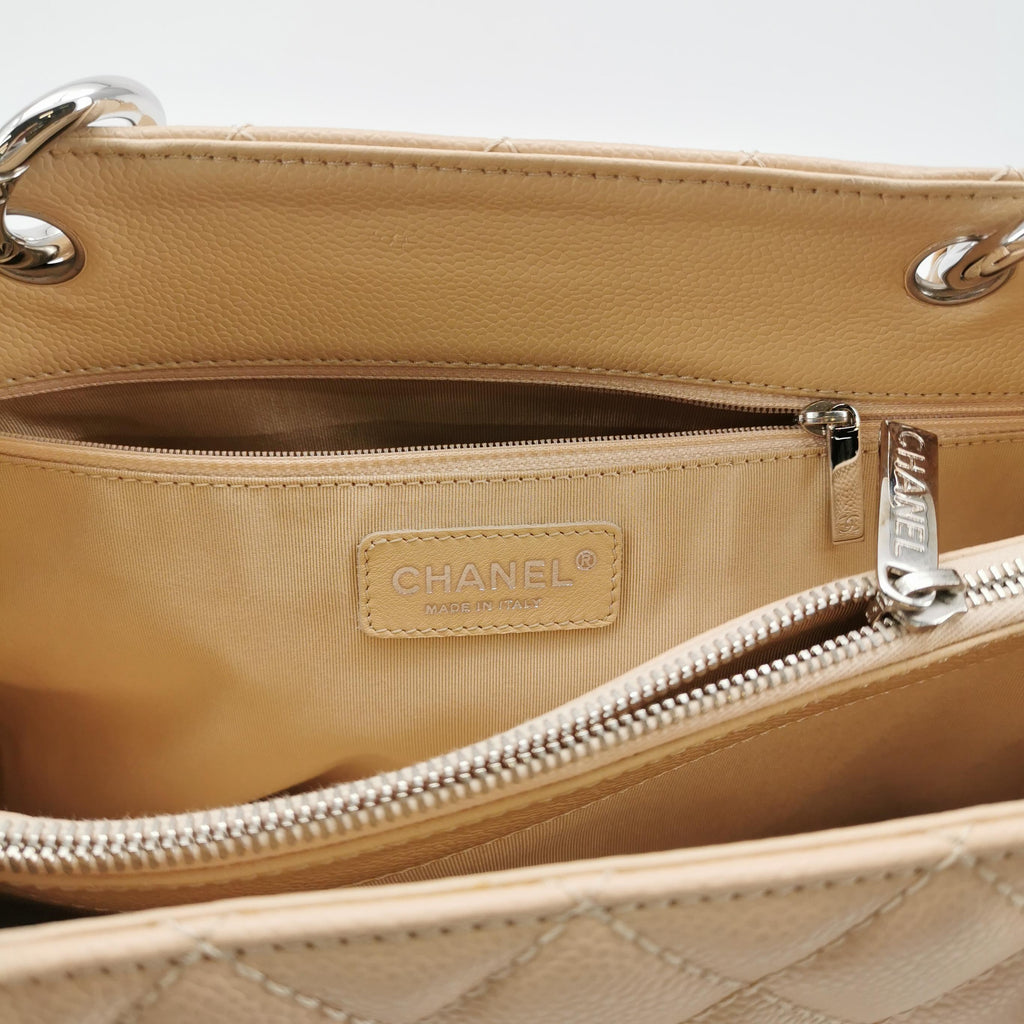 Chanel Grand Shopper Tote GST Beige Caviar