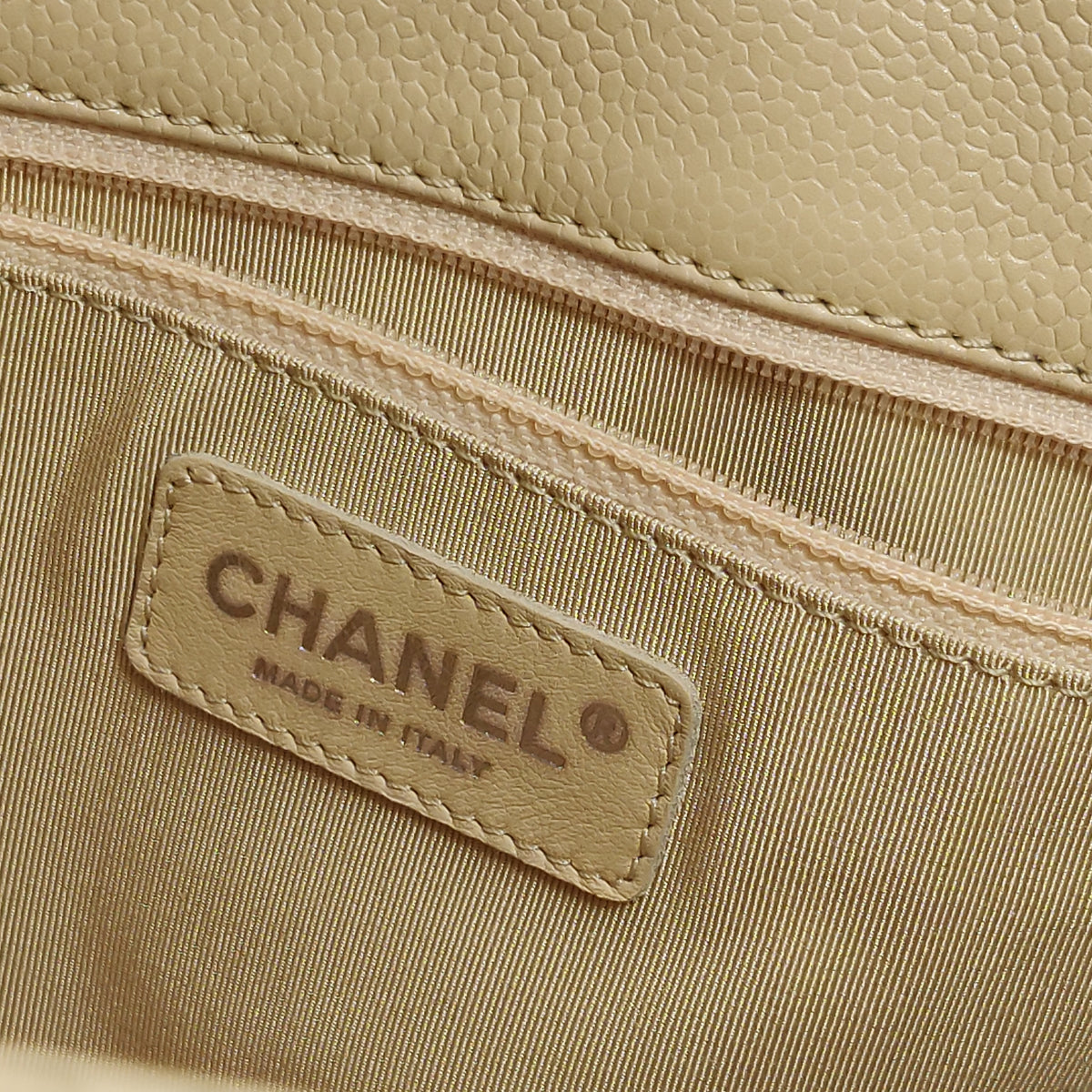 Chanel Grand Shopper Tote GST Beige Caviar
