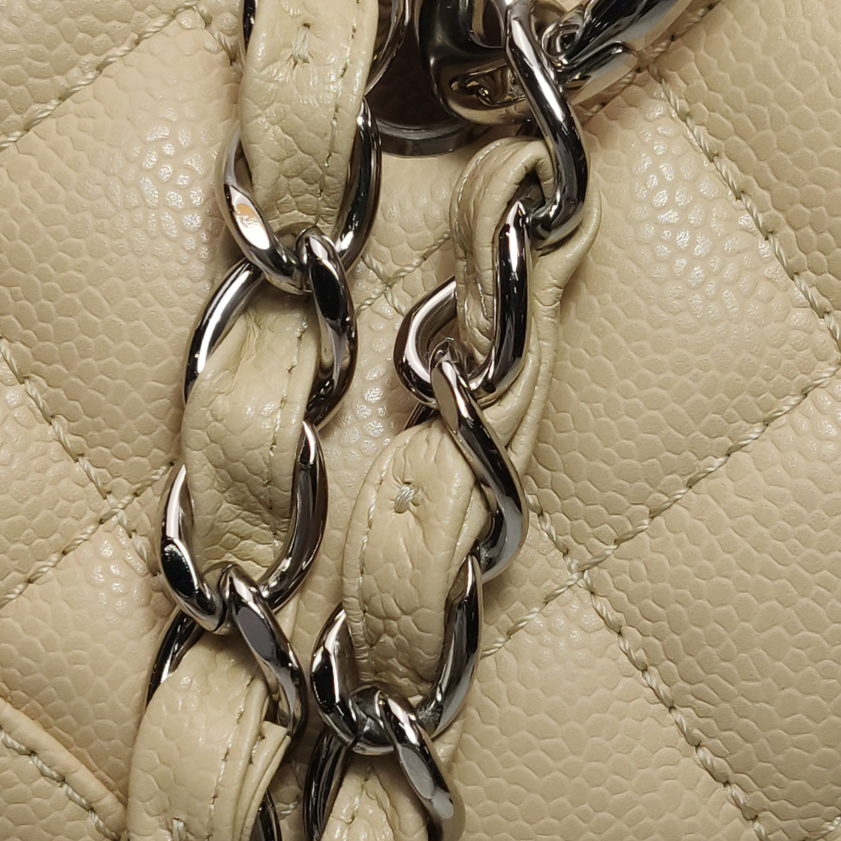 Chanel Grand Shopper Tote GST Beige Caviar