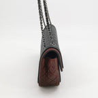 Chanel Quilted Classic Twist Flap Bag Black Bordeaux