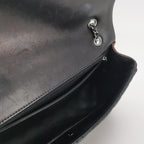 Chanel Quilted Classic Twist Flap Bag Black Bordeaux