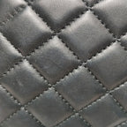 Chanel Quilted Classic Twist Flap Bag Black Bordeaux