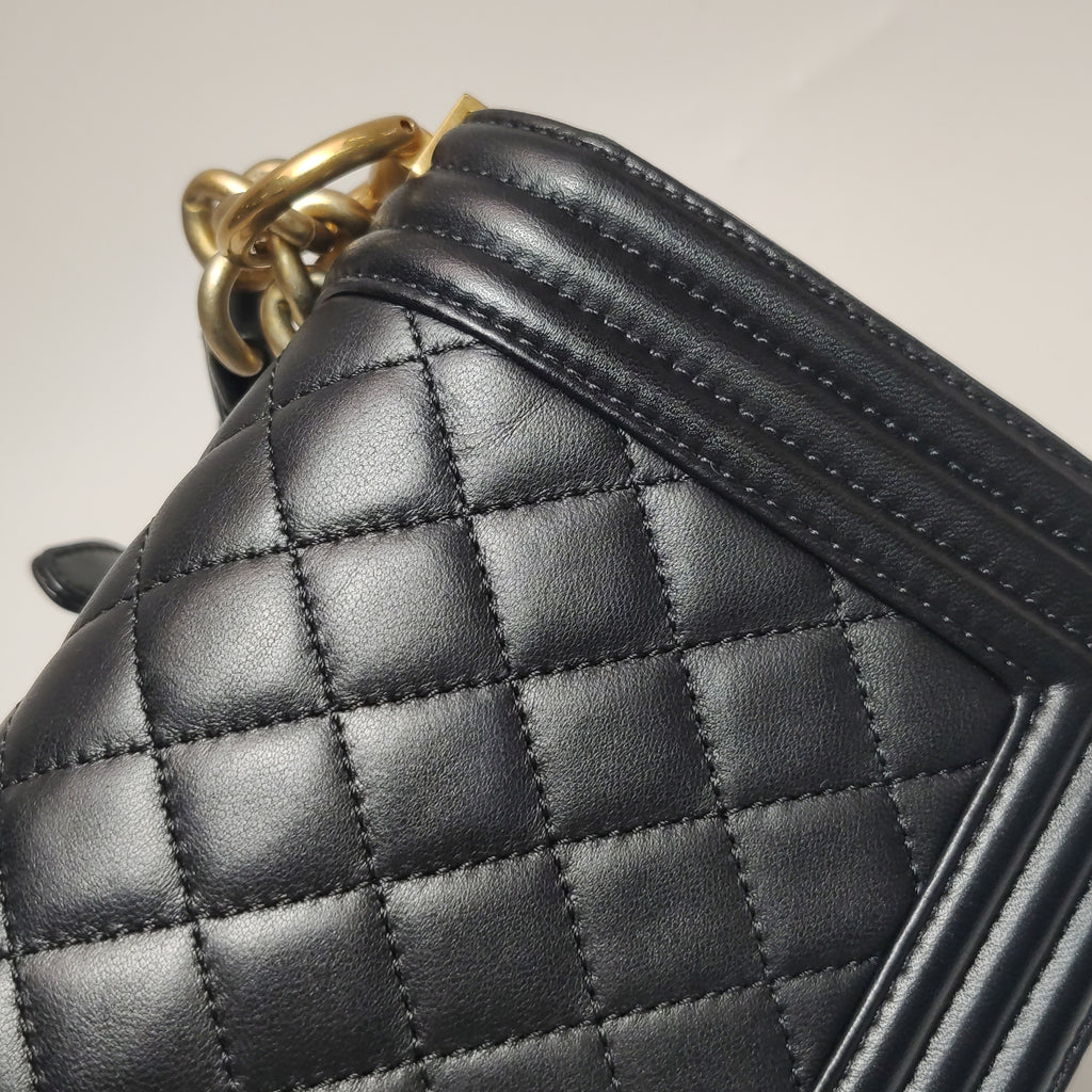 Chanel Boy Small Quilted Lambskin