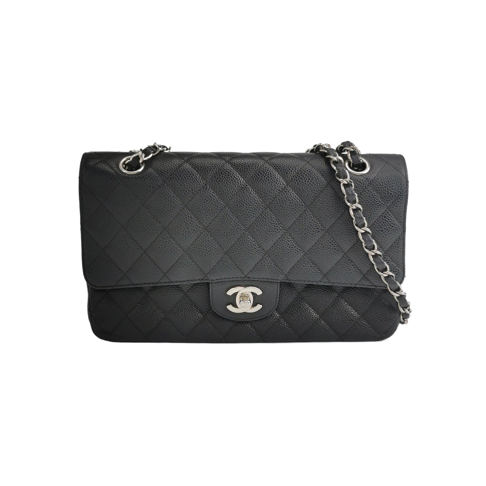 Chanel Classic Flap Medium Caviar Silver Hardware