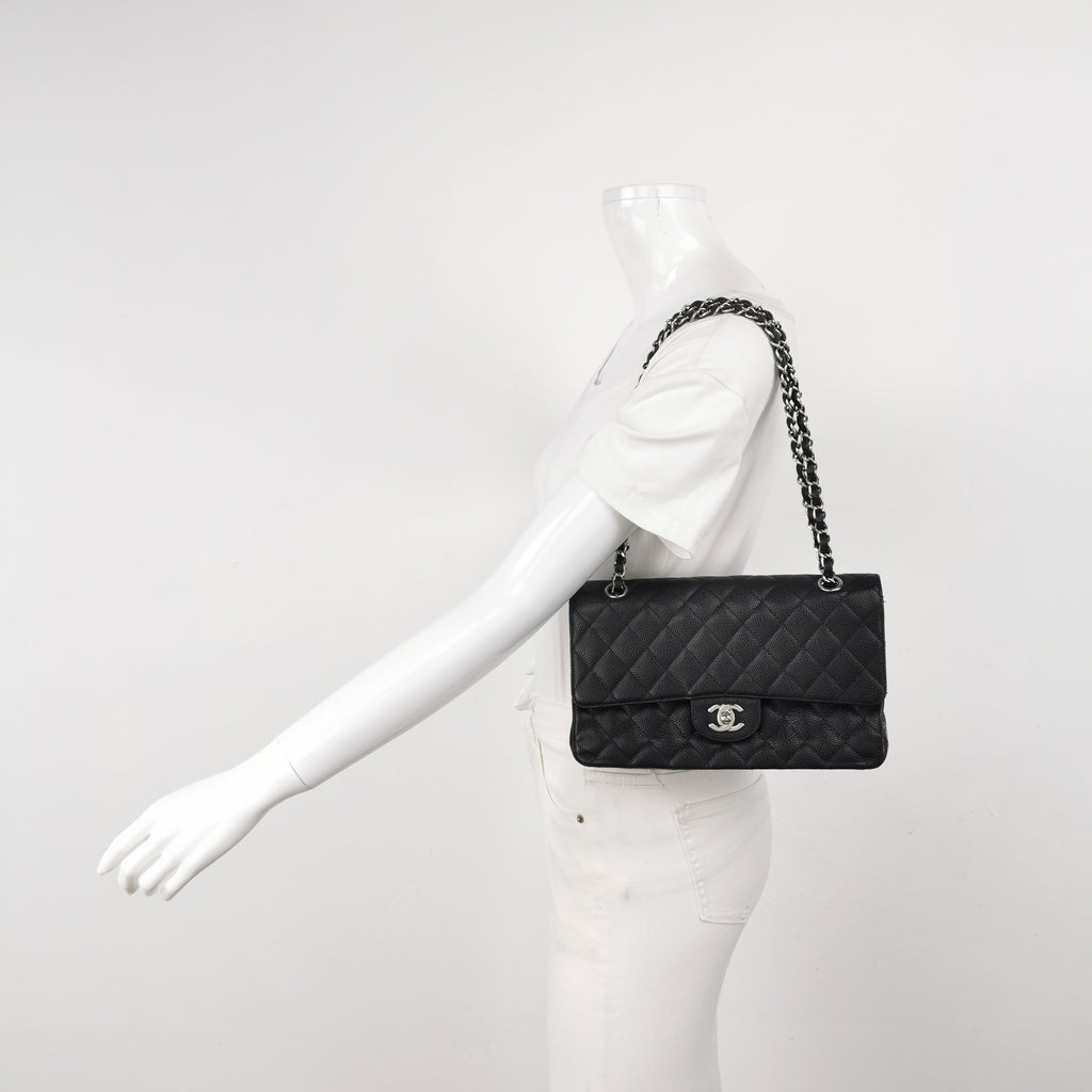 Chanel Classic Flap Medium Caviar Silver Hardware