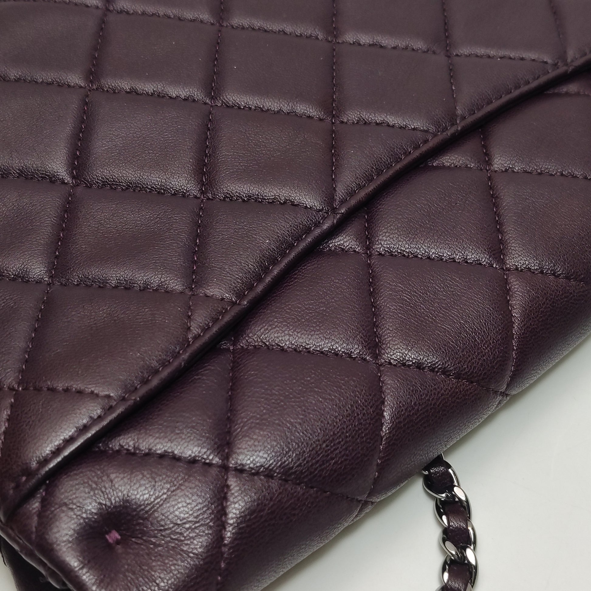 Chanel Clutch on Chain LambskinDeep Purple