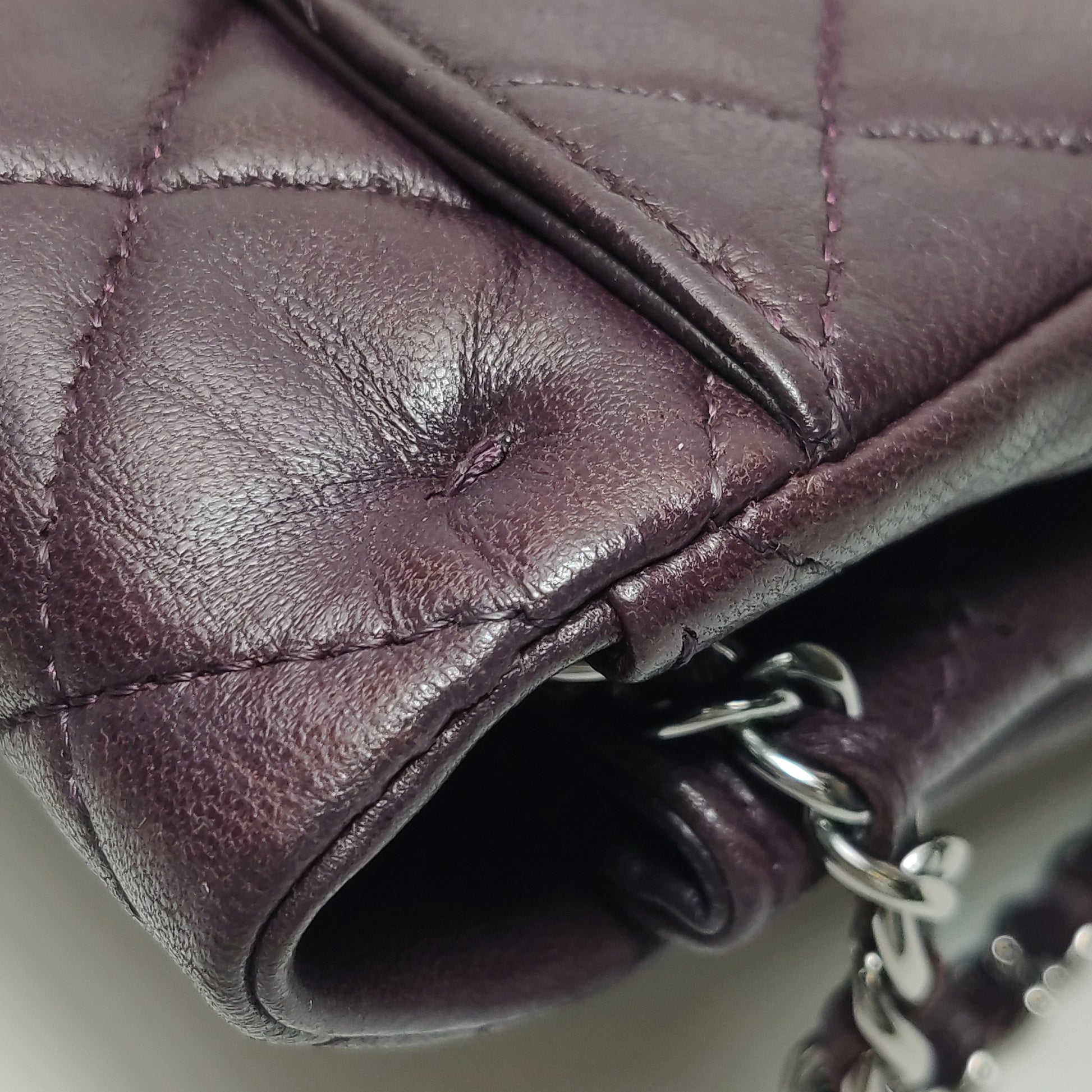 Chanel Clutch on Chain LambskinDeep Purple