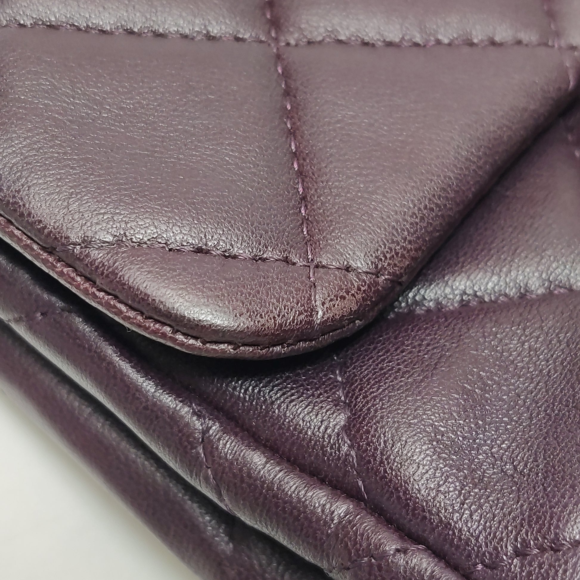 Chanel Clutch on Chain LambskinDeep Purple
