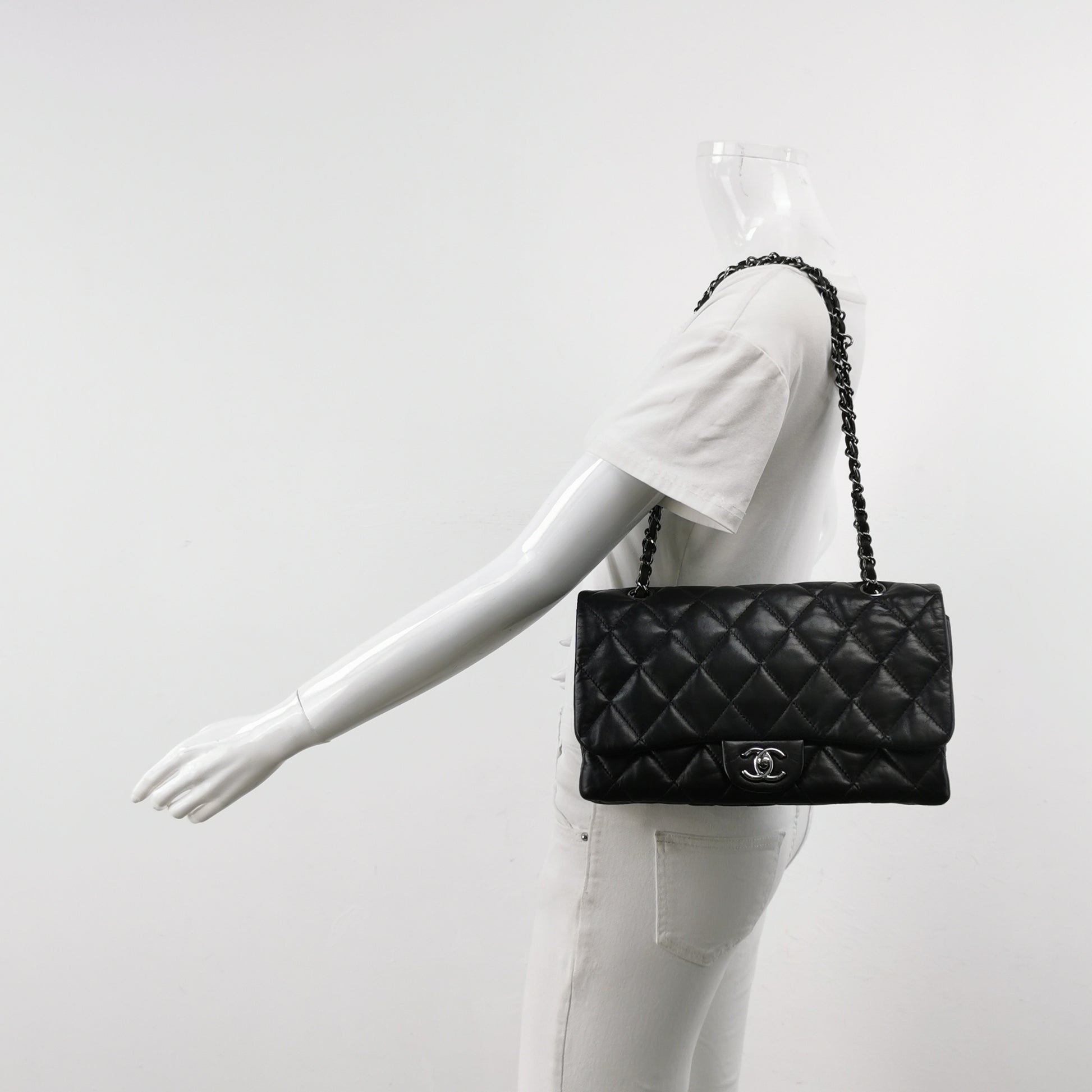 Chanel Trio Flap Quilted Shoulder Bag