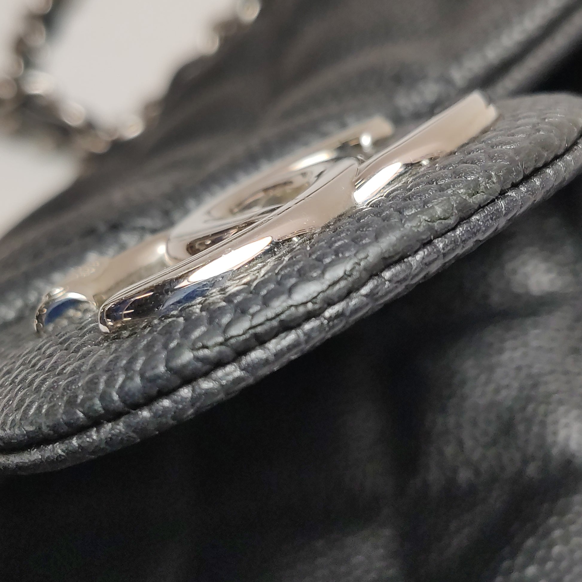 Chanel Single Flap Zipped Shoulder Bag Caviar